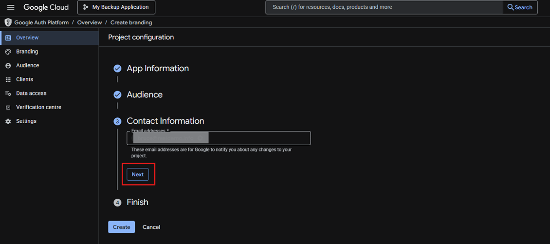 How to create a Google Cloud project and OAuth consent screen for your ...