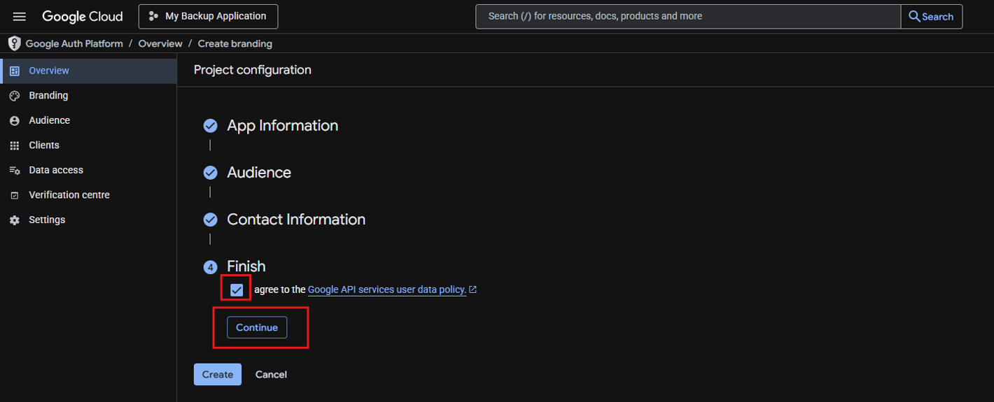 How to create a Google Cloud project and OAuth consent screen for your ...