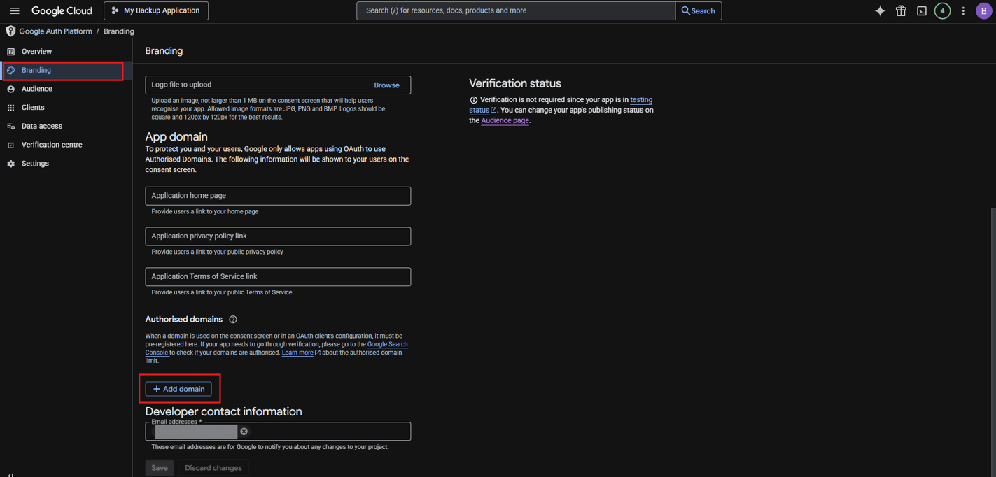 How to create a Google Cloud project and OAuth consent screen for your ...