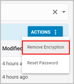 5. Remove encryption