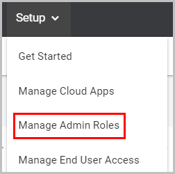 1. manage admin role
