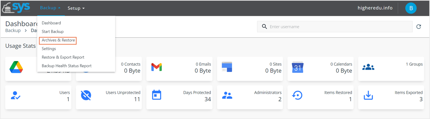 How to customize the columns in the Google Classroom backup archives?
