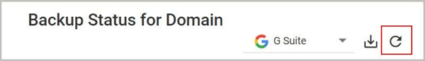 Backup Status for Domain - Refresh