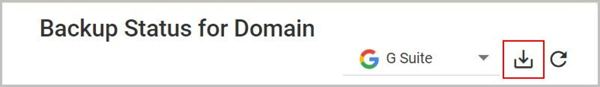 Backup Status for domain 1