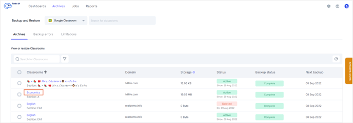 How to export People data in Google Classroom from the SysCloud backup ...