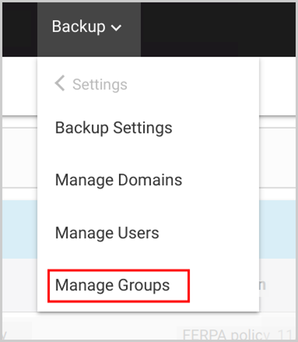 Manage Group