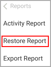 backup_restore report