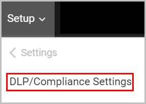 dlp_compliance settings