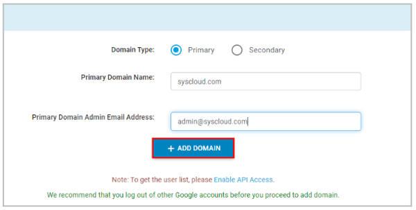 add domain