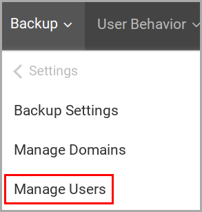 start backup issue_manage users