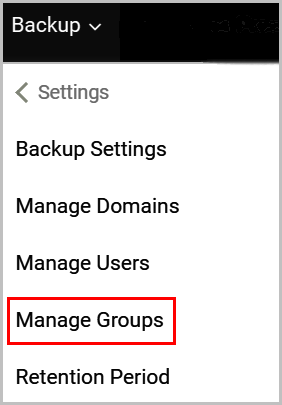 Manage groups