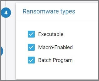Ransomware types