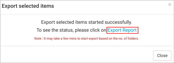 export report