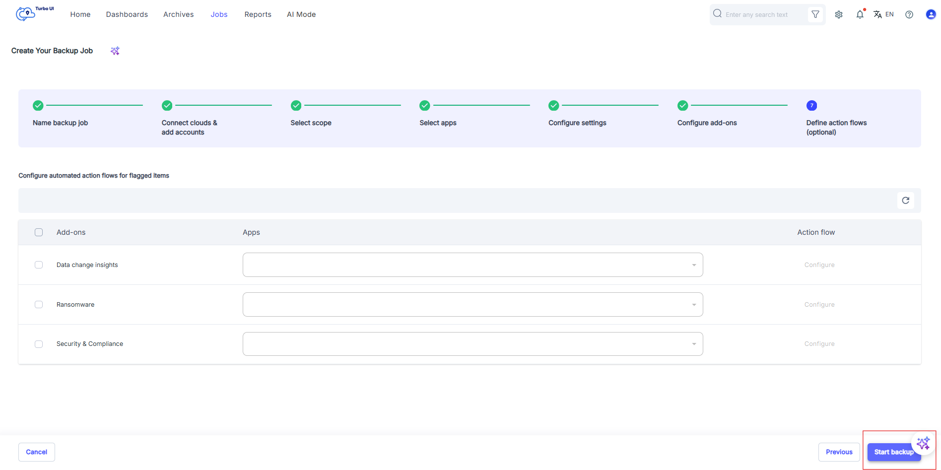 How to set up HubSpot backup job?