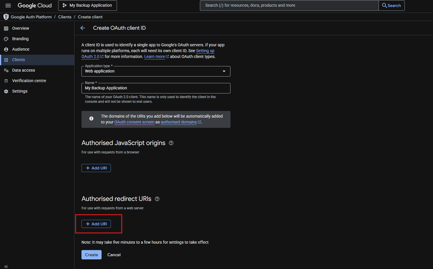 How to create OAuth 2.0 Client Credentials to back up my Google Admin ...