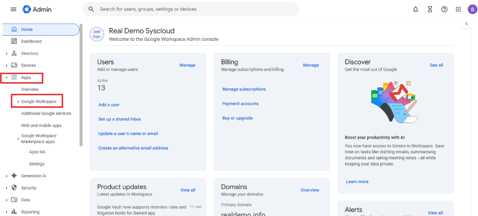 How to enable Gmail and Google Drive services in Google Workspace Admin ...