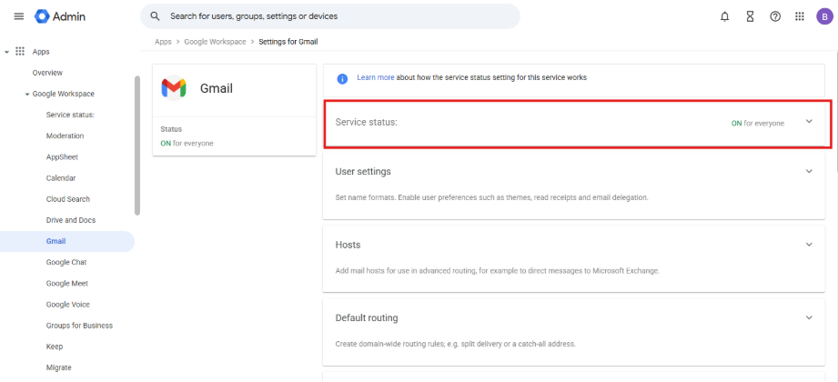 How to enable Gmail and Google Drive services in Google Workspace Admin ...