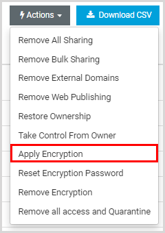 Apply Encryption