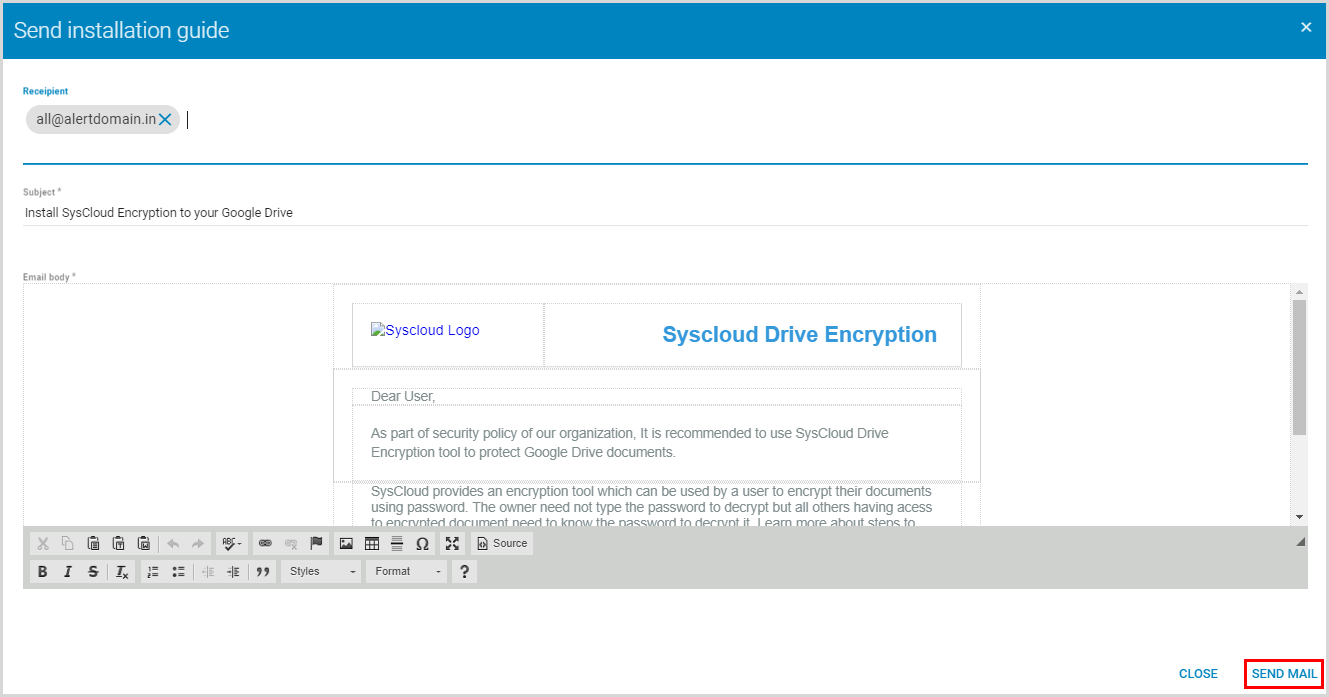 4.a.8 Send Instruction Email