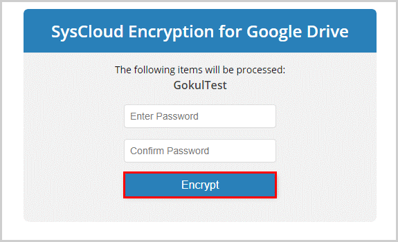 Encrypt Password