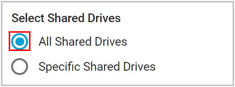 Select shared drives