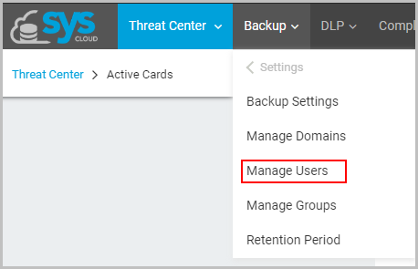 Manage users